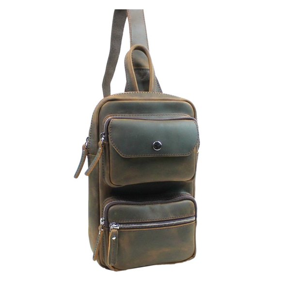 Vagarant Cowhide Leather Chest Pack LK15DB